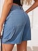 PLNOTME Womens High Waisted Denim Shorts Summer Ca... #2