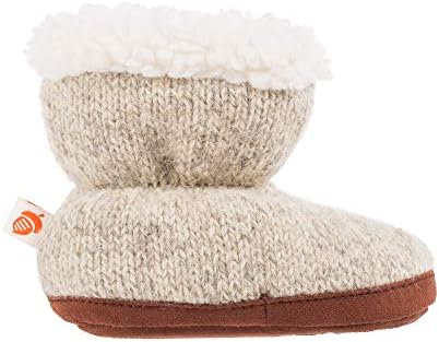 Acorn Easy Bootie Slipper, Grey Ragg Wool, Medium Unisex Little_Kid | Image 4