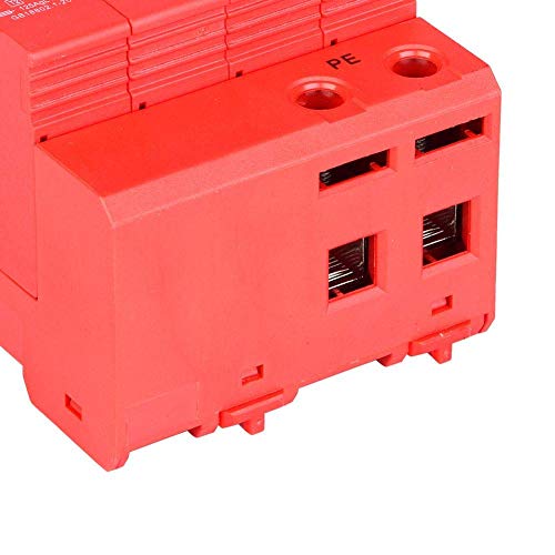 CYTGOUPER 4P 40kA Überspannungsschutz Niederspannungsableiter, Überspannungsschutz Typ 2 mit 20A 385V, Überspannungsableiter Hutschiene für Blitzschutz, Dreiphasen-Vierdraht