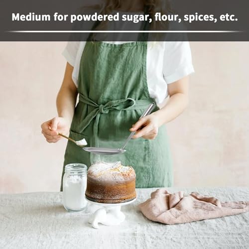 Newness Fine Mesh Skimmer Spoon, Professional 304 Stainless Steel Hot Pot Fat Strainer for Oil Filter Skimming Grease and Foam, Durable Multi-Functional Kitchen Cooking Mesh Food Strainer Ladle-3 Pack by Newness Focus on Stainless Steel - Image 5