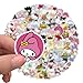 100Pcs Cool Character Sanrio Stickers for Water Bottles Skateboard Luggage Laptop Bumper Waterproof Vinyl Stickers Bulk for Boys Teens Adults (Sanri)