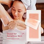 Wax Strips Hair Removal for Women: Natural Home & Travel Brazilian Body Waxing Strip for Bikini Armpit Leg - Vegan & Sensitive Skin Friendly, 40 Ct With Wipes - Image 4