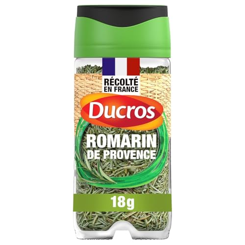 DUCROS – Herbes Aromatiques Romarin de Provence, Saveur Intense et Fraîche (Flacon 18g) - Le Lot De 4
