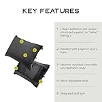 NEMO Equipment Fillo Backpacking & Camping Pillow - Black Pearl/Birch Bud - One Size - Image 2