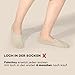Falechay Sneaker Socken Damen Herren Füßlinge Footies 8 Paar Kurze Großes Silikonpad Verhindert Verrutschen Unsichtbare 8xbeige 43-46