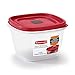 Rubbermaid 2030330 Easy Find Vented Lid Food Storage Containers, 7-Cup (3)