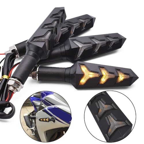 Clignotant pour moto feux coulants LED 12V universels pour carénage MT03 MT15 MT25 YZF