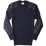 （コマンド ニットウェア）COMMANDO KNITWEAR NATO軍タイプクルーネック コマンドセーター[MADE IN ENGLAND] ミリタリーセーター[Navy/L]