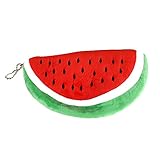 Wassermelonen-Design, halbrunde Form, leicht, Reißverschluss.