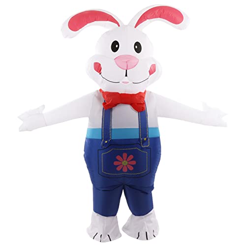 Disfraz Inflable de Conejito de Pascua, Impermeable Plegable para Fiesta de Pascua para Casa Centro Comercial Jardín Playa Cosplay para Adultos