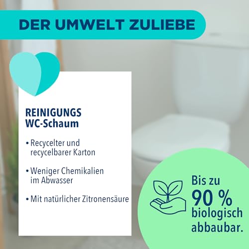 Dr. Beckmann Intensiv - Reiniger Wc-Schaum | Selbstaktivierender Schaum 3x 100 g | Floral Fresh