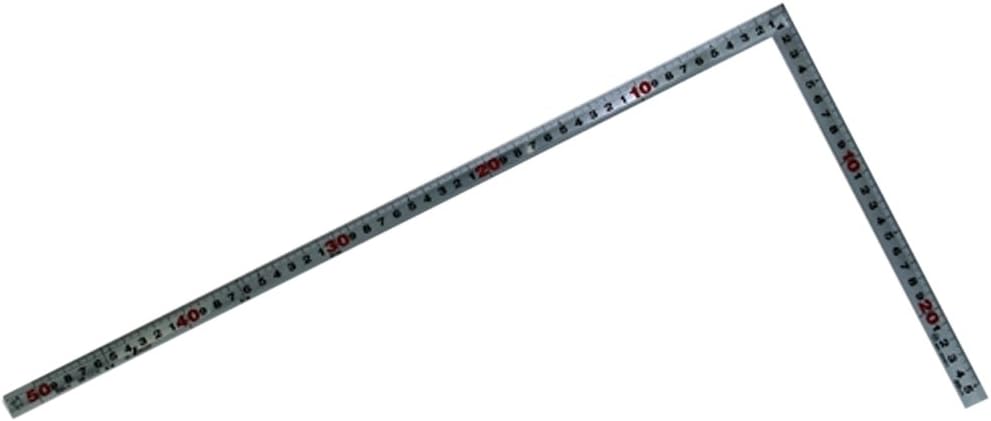 Shinwa Sokutei 10030 Silver Curve Scale for Construction Ironwork, 19.7 inches (50 cm)