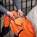 Non-Stop Dogwear Fjord Regenmantel Overall, Reflektierend, Orange-Schwarz, Wasserdichter Hundemantel mit 3M Details (65)