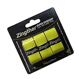 Zingther Professional Super Tacky Grip Overgrip Tape for Tennis Racket, Squash/Badminton/Shuttle Racquet, Racquetball Racket and Pickleball Paddle Handle, Baseball Bat (Neon Lime Yellow, 3 Grips)
