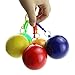 ISusser Disposable Emergency Raincoats, Colorful Rain Poncho with Hook Portable Ball(Set of 5)