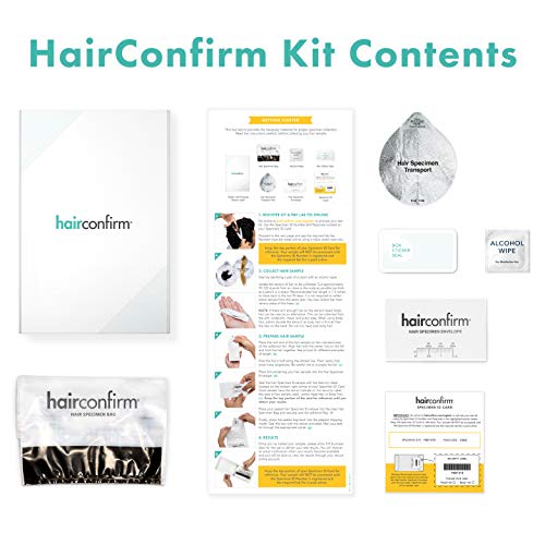 HairConfirm 14 Panel Hair Drug Test Collection Kit Only, 90 Days