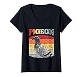 Photo Gallery donna retro pigeon lover present pigeon proprietario di piccione maglietta con collo a v Photo Gallery donna retro pigeon lover present pigeon proprietario di piccione maglietta con collo a v