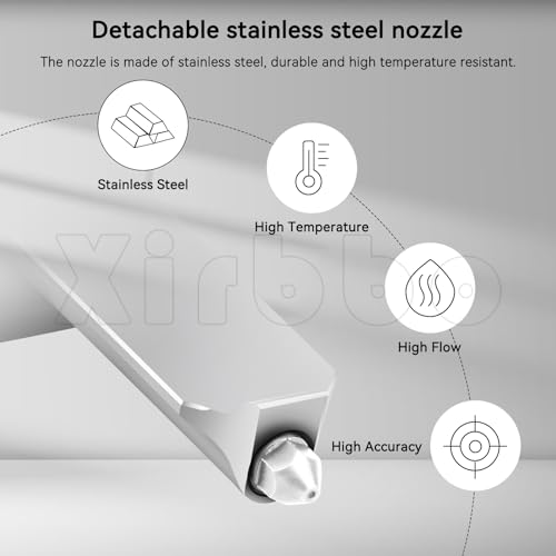 Image of TZ-A1 Stainless Steel Nozzle 0.2mm A1 Mini a1 Hotend,Removable TZ-A1 Stainless Steel Nozzle 0.2 a1 Mini Nozzles,for Bambu Lab A1 /A1 Min 3D Printers only