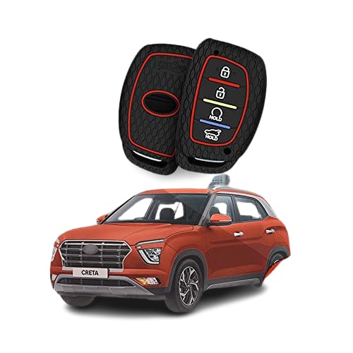 BLUZON KC-67 New 2021 Silicone Car Key Cover for Creta.