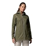 Columbia Women's Switchback II Lined Long Rain Jacket, Stone Green, X-Large