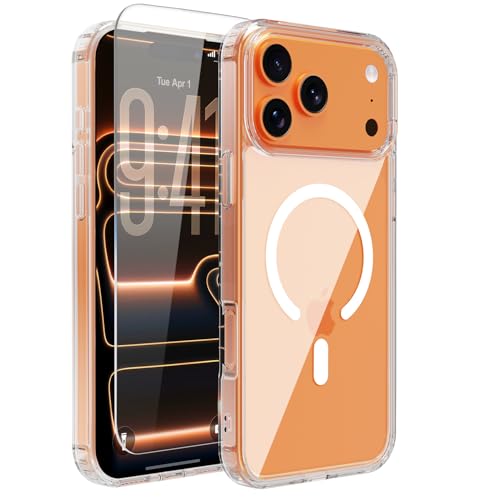 Image of for iPhone 17 pro Case,Ultra Hybrid(Transparent Magsafe)