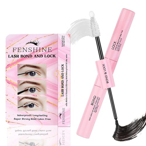 Lash Bond and Seal Cluster Eyelash Glue for Individual DIY Eyelash Extensions Super Strong Hold Lash Adhesive Waterproof Mascara Wand Glue (lash bond and seal)
