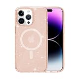 Yoedge Transparente Funda Glitter Magnética para iPhone XS MAX 6,5', Compatible con MagSafe Brillante Oro Carcasa Antigolpes con Círculo Magnético Incorporado, TPU +PC Cover Case pour...