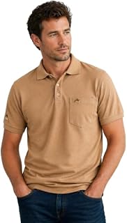 COTFYNE Men Regular fit Polo Neck Front Pocket ||Pocket Embroidery Casual Wear||Half Sleeve Side on Sleeve Embroidery|| Bu... Price In India
