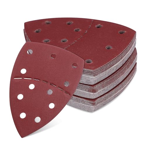 Ponçeuses Triangulaires à Velours 240 Lot de 60 Disques Abrasifs Haute Performance