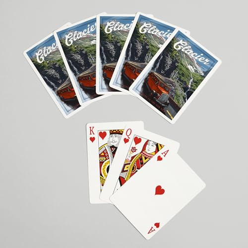 Baraja de Poker Glacier National Park Poker Size 52 Cartas miniatura 7
