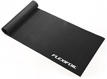FLEXIFOIL Durable Long Thick Foam Black, Pink or Blue Workout Mat. Home or Gym Equipment for Sports, Yoga, Meditation, Fitness, Pilates, Exercise, Aerobics and Sit Ups. Ideal for use on Carpet or Wood