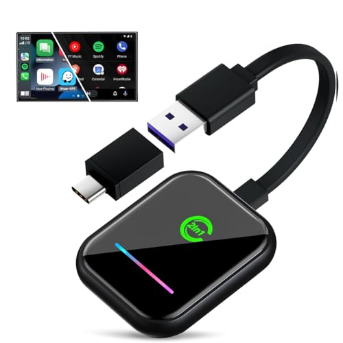Image of zitronix Dual Mold 2-in-1 WiFi Wireless Convertor for CarPlay & Android Auto Plug & Play Universal Dual-Band 2.4GHz /5GHz Adapter for Seamless Hands-Free Connectivity