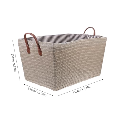 Panier de rangement en osier grand format pliable pour chambre