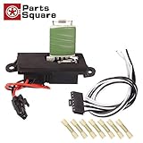 PartsSquare Manual HVAC Blower Motor Resistor 15305077 for Cadillac Escalade Chevrolet GMC + 15862656 Wire Harness Connector for Buick Chevy GMC Pontiac