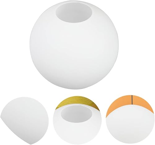 Miniatura 5 de Angoily Pantalla de lámpara de globo de vidrio esmerilado, pantallas de lámpara colgante de orbe colgante, lámpara de esfera para aplique de pared,