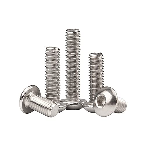 Tornillos hexagonales M2 y M2.5 de acero inoxidable 304 cabeza redonda perno semicircular x100