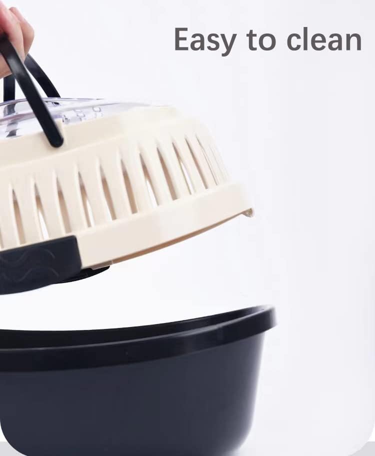 Miniatura 5 de Jaula de viaje negra para animales pequeños, hámster, erizo, conejillo de indias, para hámsters, erizos, hurones, pájaros, loros, cobayas,