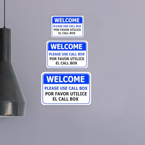 Panneau mural Call Box signalisation entreprise taille L - 5
