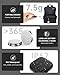 Air Tracker Tags for Android（NOT for iOS or Huawei） Bluetooth Tracker for Android Smart Tracking Tag for Google Find My Device App Item Finder for Backpack, Keys (White & Black-4pcs)