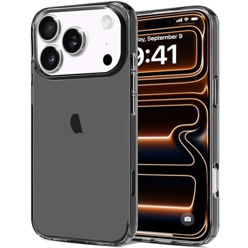 JJGoo for iPhone 18 Pro Case / 17 Pro Case Clear Soft TPU Cover