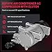 BDFHYK 98490 Air Conditioning A/C Compressor with Clutch Compatible with Nissan Rogue 2008-2013 L4 2.5L, Compatible with Nissan Rogue Select 2014-2015 L4 2.5L