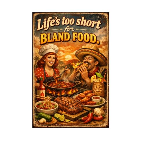 Life’s Too Short For Bland Food Vintag…