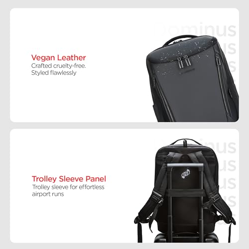 Image of HARISSONS Dominus Business Laptop Backpack | 35L | Fits 15.6 inch Laptop | 1000D PU-Coated Polyester | Work, Travel & Commute | USB Charging & Rain Cover