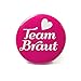 Produktbild Frau WUNDERVoll® 6 JGA Buttons PINK, Team Braut/junggesellenabschied, Mädchen, Braut, Hochzeit, JGA Deko, JGA Accessoires, Mädelsabend, Schleier, Traumbraut