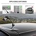 JNXIJ 2 PCS Pirate Flag Car Antenna Toppers, Cool Auto Antenna Decoration with Skull Crossbones Pattern, EVA Foam Flag Shaped Antenna Topper Accessories for Most Vehicles