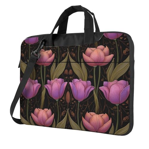 Maletín para laptop impermeable 14 pulgadas morado miniatura 1