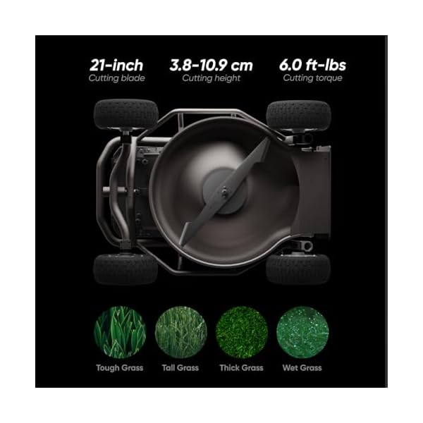 Remote control lawn mower s1 4wd 18ah robot lawn mower no wire with 15 43 inch cutting height 21 inch cutting width robotic lawn mower for 75 slope37 with mowing 112 acres  urban country home decor