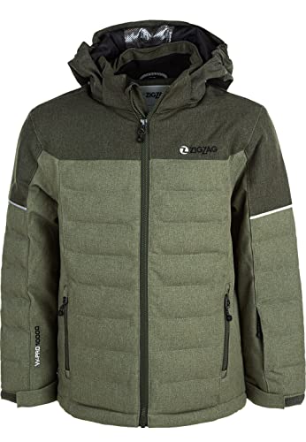 Chaqueta de esquí para niños ZIGZAG Melange Forest Night talla 104-110 unisex