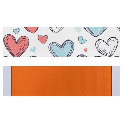 Tapis d'escalier cœurs lavables et antidérapants pour marche bois - 8
