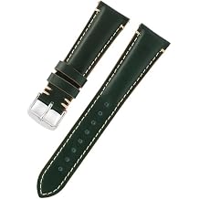 Handmade Genuine Leather Replacement Watch Strap Stainless Steel Buckle Dress Watchband for Longines HydroConquest